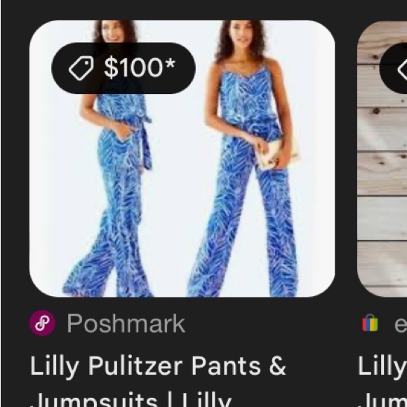 Lilly Pulitzer Early Riser Jumpsuit, Like new,  size S - Picture 3 of 4